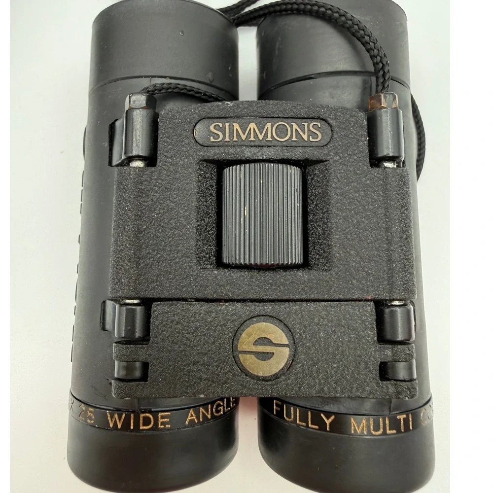 Simmons 8x25 Wide Angle Binoculars Model 1157 Fully Multi Coated Black with Case